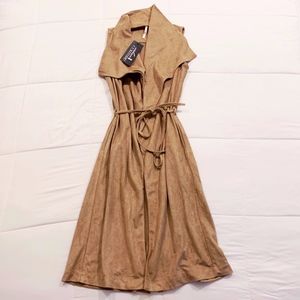 NWT Mona B Suede Duster